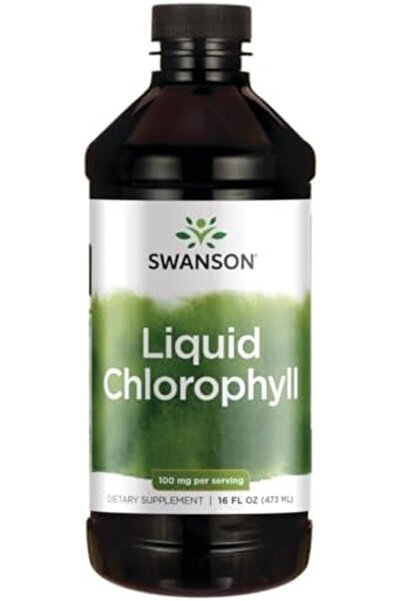 SWANSON الكلوروفيل السائل - الكلوروفيل القابل للذوبان في الماء والمستخلص من أوراق البرسيم - يعزز المناعة