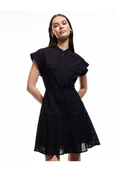 Koton Φόρεμα αμάνικο πουκάμισο με λεπτομέρεια με μίνι κουμπιά