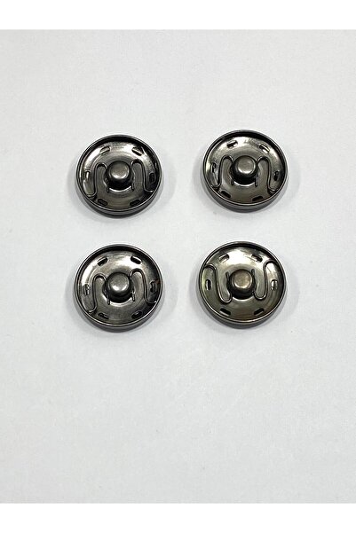 karantuhafiye Μεταλλικές κουμπώματα / Κουμπώματα για παλτό ζακέτα Μεγάλου μεγέθους / Σετ 4 τεμαχίων / 3 cm / Ανθρακί