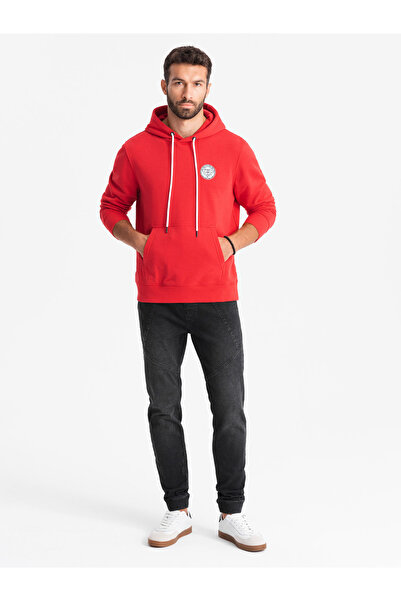 OMBRE Herren-Jeans-Jogginghose mit asymmetrischen Nähten - schwarz V3 OM-PADJ-0165