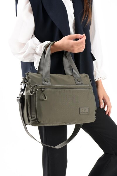 571 Collections Çanta Ultra Light Stylish and Waterproof Medium Shoulder, Handbag Khaki Green Model: (571-13-9L)