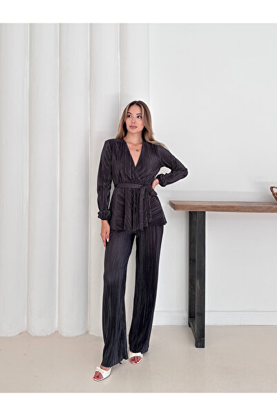 Butik Anthracite Crovave Pleated Set