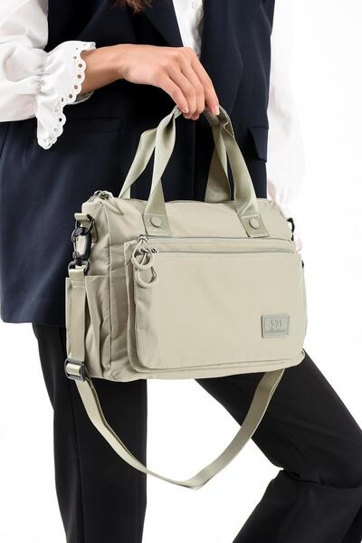 571 Collections Çanta Ultra Light Stylish and Waterproof Medium Shoulder, Handbag Mink Model: (571-13-9L)