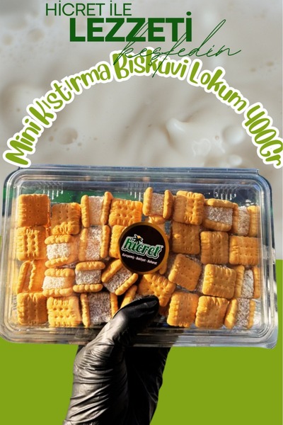 Hicret Kuruyemiş Mini Kıstırma Bisküvi Lokum 400Gr