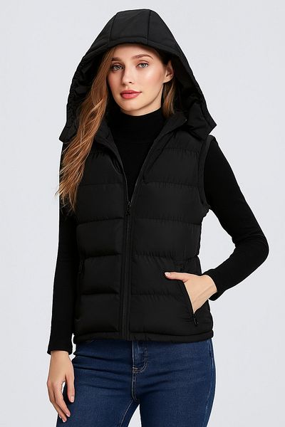 Last fashion Waterproof Hooded Vest Comfortable Fit Women's Vest