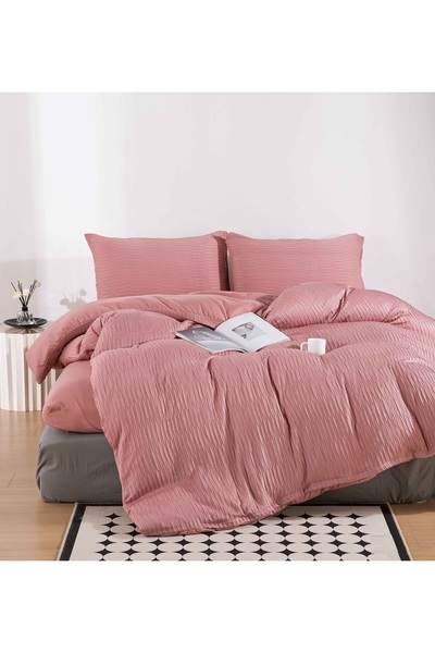 CHIRASO CHIRASO Linen, Finet Creponat, ELASTIC Sheet 180x200 cm, Duvet Cover 200x230 cm, 2 Pillowcases