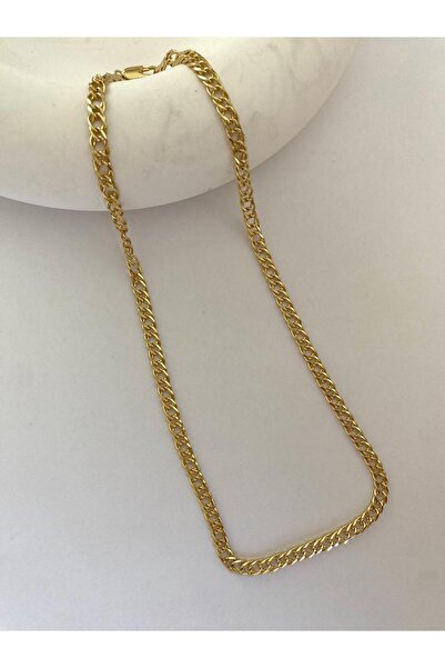 marsel aksesuar Xuping قلادة ذهبية بسلسلة متوسطة السماكة