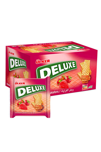 Ülker رقاقة الفراولة الفاخرة، 12 × 40 غرام