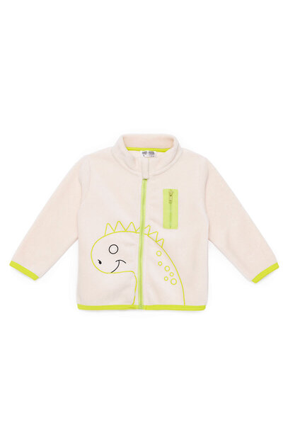 ebebek Hello Baby HelloBaby Erkek Bebek Polar Hırka Fermuarlı Cepli Uzun Kol