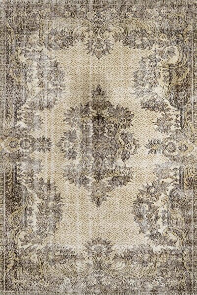 halinet Modern Desenli Makinede Yıkanabilir Hav Toz Vermez Kaymaz Taban Dijital Makine Baskı Halı H199