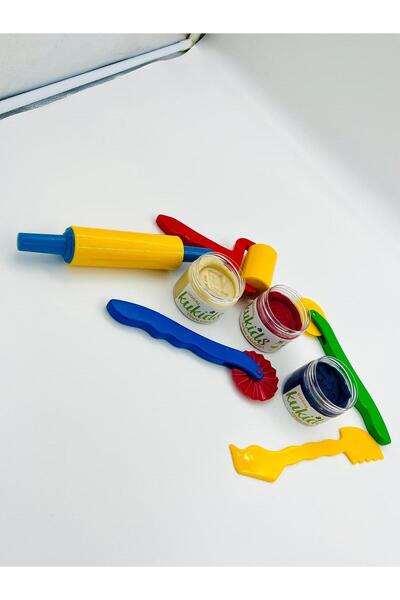 kukids play dough All Natural and Safe Play Dough Set |   Fun Styling Tools Included!