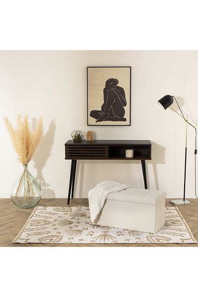 Atmosphera Créateur D'intérieur Scaun pliant dublu Atmosphera Lysandre, MDF și poliester, 76x38x38 cm, bej
