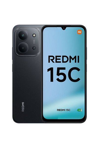 Xiaomi Redmi 15C, 128GB, 4GB RAM, 6.9 HD+, MediaTek Helio G81-Ultra, 6000 mAh, Midnight Black
