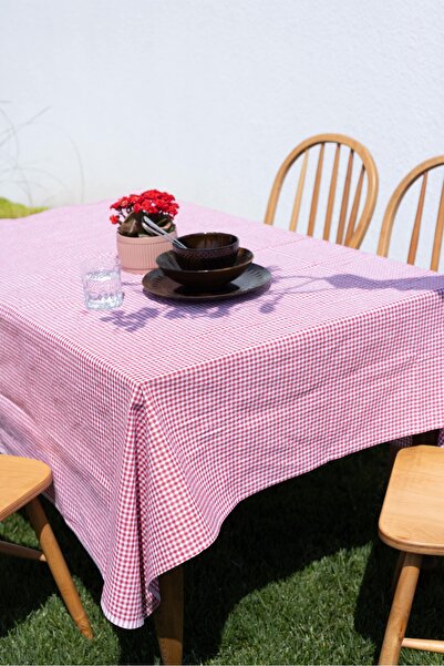 Fushia Zifir Table Cloth 170X170 cm I Gingham Cloth I Table Cloth I Picnic Cloth I Multi-Purpose Cloth