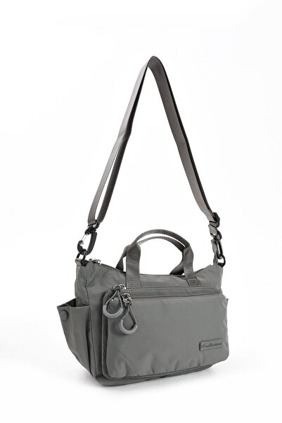 571 Collections Çanta Ultra Hafif Şik ve Su Geçirmez Orta Boy Omuz,El Çantası Gri Model: (571-13-9K)