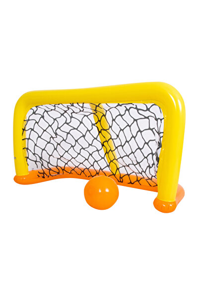 Fab N Funky Kids Pool Goal Game Set, Floating Goalpost, Active Water Fun, Durable, 5 Years+, Yellow and Orange