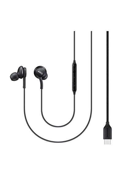 Samsung AKG Type-C In-Ear Headphones with Microphone, White, Bulk, EO-IC100BWEGEU