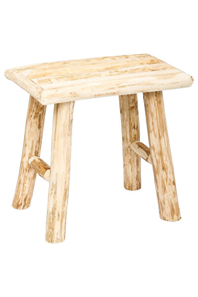 Atmosphera Créateur D'intérieur Atmosphera Woody stool made of wood, 31 cm, b...