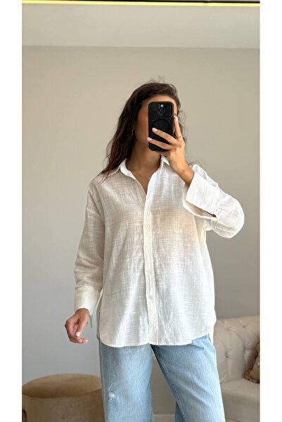 Nisan Triko Nisan Oversize Women's Shirt