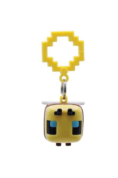 MINECRAFT Figurina 3D, cu Breloc si 2 stickere, albina, V3, 6cm