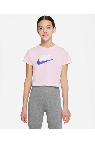 Nike Crop Futura Tee - Pink