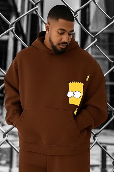 DM DOLCE MORE Hanorac supradimensionat cu imprimeu SIMPSONS