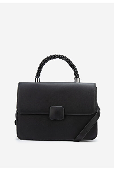 B T Shoes Černá rukojeť kabelky Jayla