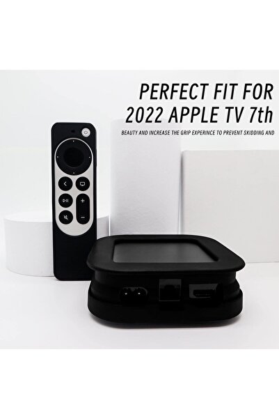 O Ozone Silicone Case for 2022 Apple TV 4K Wi-Fi TV Box Remote Cover- Blue