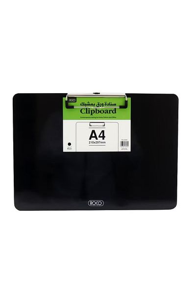 Roco Standard Clipboard A4 – Plastic, Clear