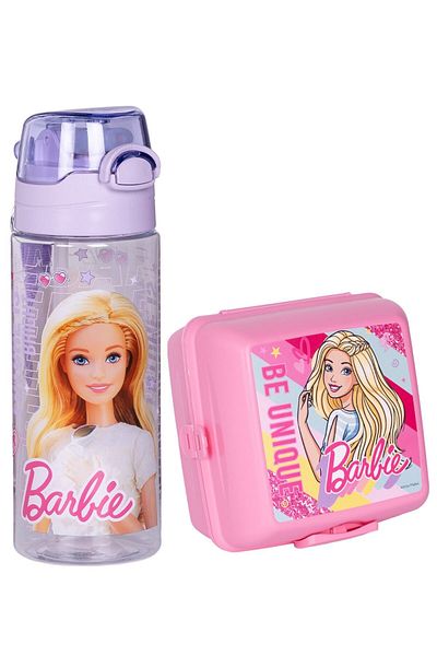 GENC DIJITAL BASKI Barbie 500 ml Water Bottle and Lunch Box