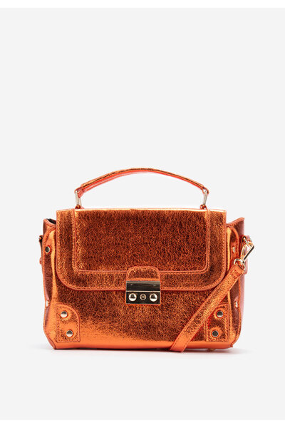 B T Shoes Oranžová rukojeť kabelky Aneka