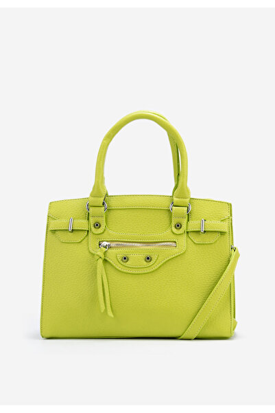 B T Shoes Zelená rukojeť kabelky Lentia