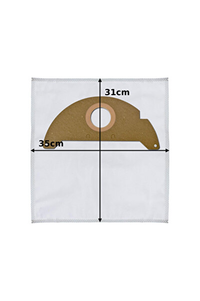 PAA-home Set of 5 microfiber dust bags compatible with the Karcher WD2 vacuum cleaner