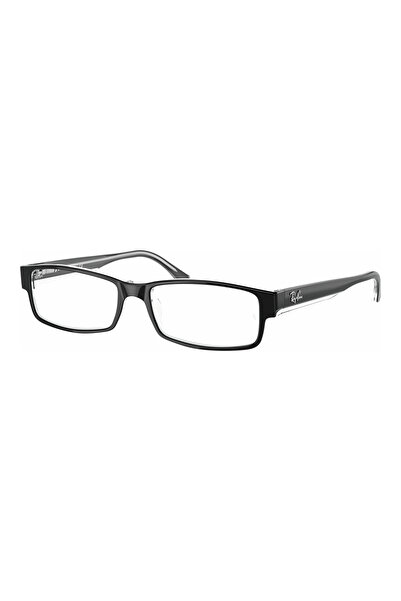 Ray-Ban Men's RX5114 2034 54 Eyeglass Frames, Plastic, Black, 54 mm