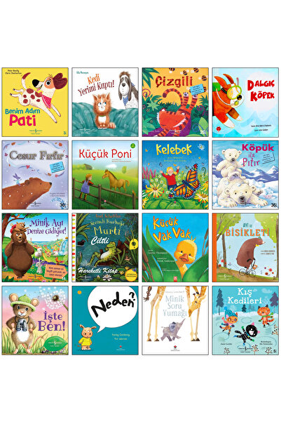 TÜRKİYE İŞ BANKASI KÜLTÜR YAYINLARI Benim Adım Pati Küçük Vak Vak Poni Çizgil...