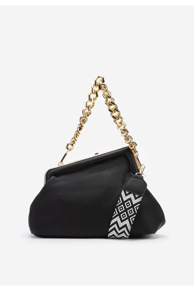 B T Shoes Černá obálková kabelka Senka