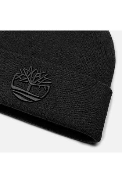 Timberland Ανδρικό μαύρο καπέλο 3d Embroidery Beanie Tb0a65hp0011