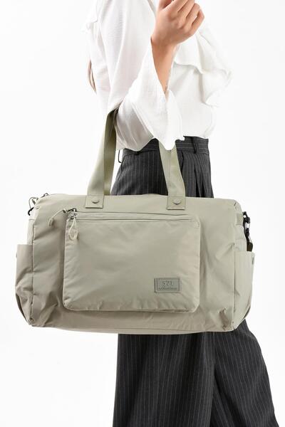 571 Collections Çanta Ultra Light Stylish and Waterproof Large Size Shoulder, Hand Travel Bag Mink Model: (571-13-9g)