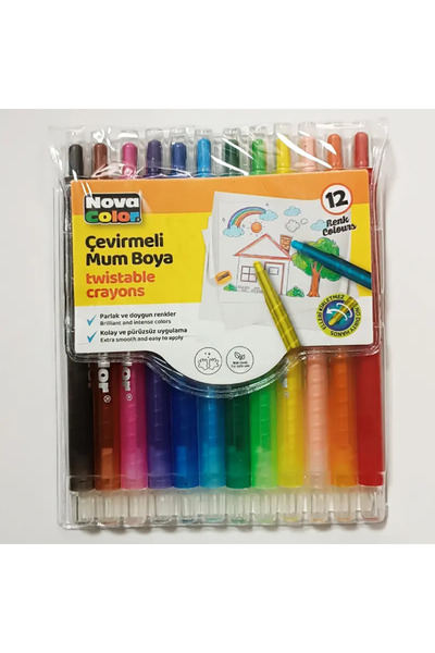 ADN KIRTASİYE Nova Color Çevirmeli Mum Boya