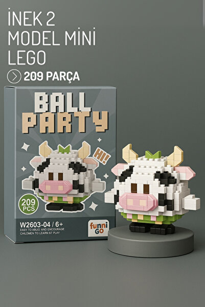 Nandy Home İnek 2 Model Karakter Figürü 3D Yapı Oyuncakları