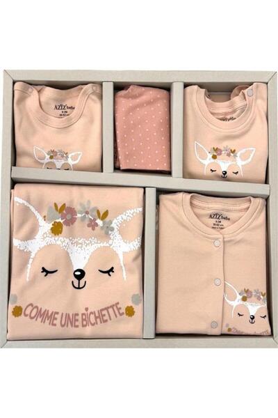 Aziz Bebe 10330 Baby Girl Pink 10-Piece Hospital Release