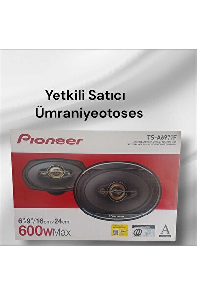 Pioneer YETKİLİ SATICIDAN TS-A6971F 600 WAT 6X9 OVAL COAXİEL HOPARLÖR