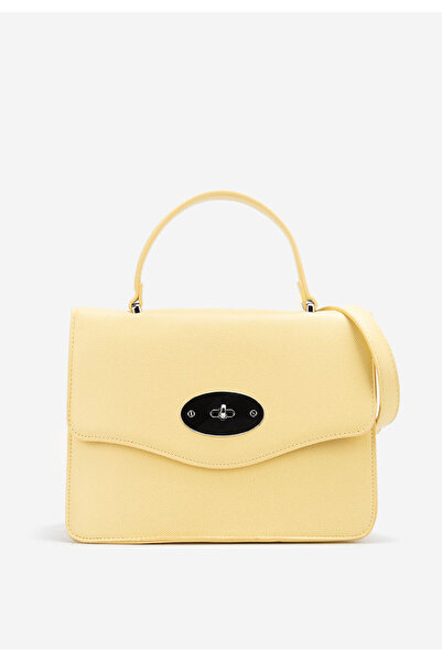 B T Shoes Žlutá rukojeť kabelky Lastia