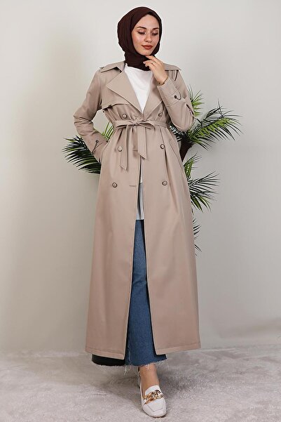 giz astore Algın Trençkot Krem