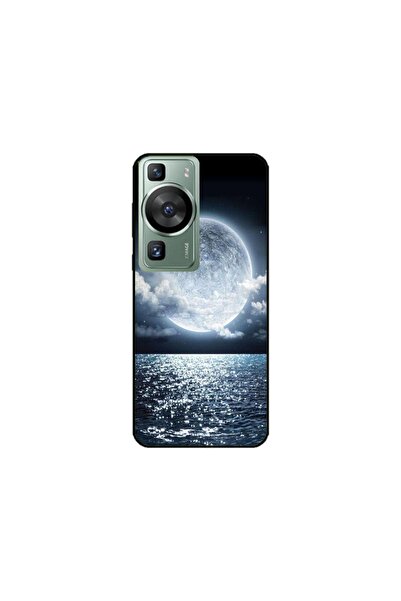 Atlas Husa personalizata si Folie de Silicon Huawei P60, Moon Sky, multicolor...