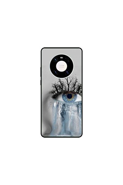 Atlas Husa personalizata si Folie de Silicon Huawei Mate 40 Pro, Teary Eye, m...