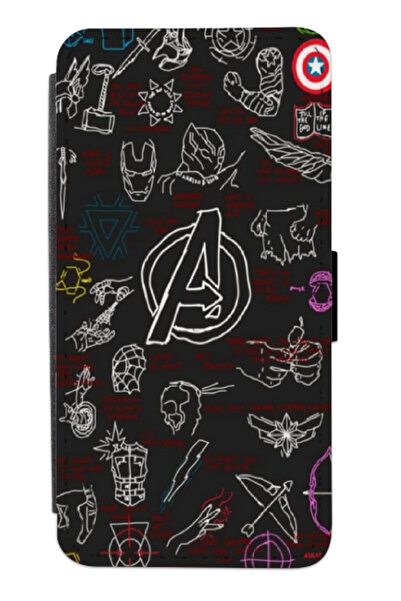 Atlas Husa personalizata tip carte Xiaomi Poco C40, Avengers Logo, multicolor...