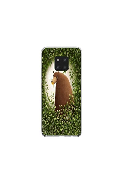 Atlas Εξατομικευμένη θήκη και μεμβράνη σιλικόνης Huawei Mate 20 Pro, Αρκούδα,...