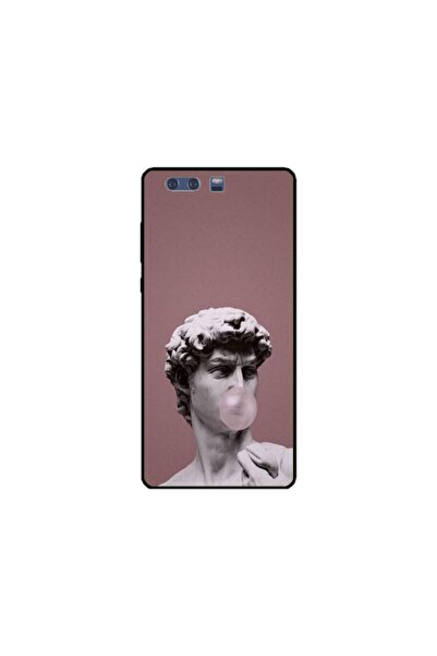 Atlas Husa personalizata si Folie de Silicon Huawei P10 Plus, Bubble Gum Statue, multicolor, S1D1M0317