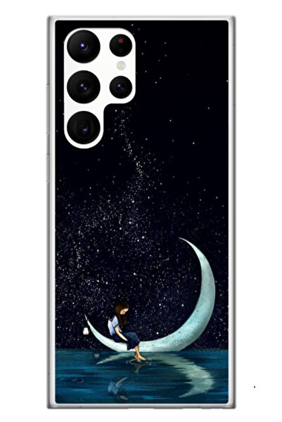 Atlas Husa personalizata Samsung Galaxy S24 Ultra, Moon Fishing, multicolor, ...